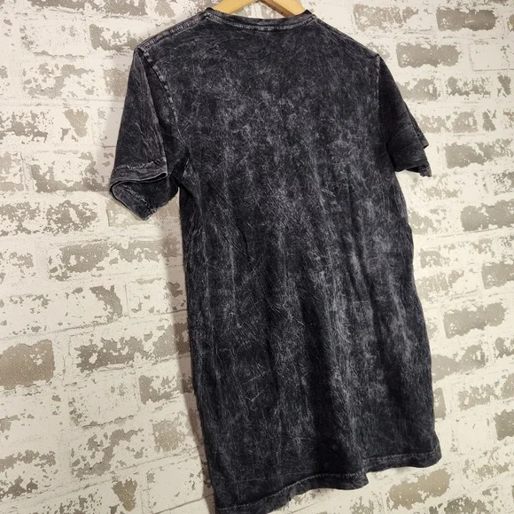 Grateful Dead Acid Wash Dancing Bear Graphic T-Shirt Men Grey Distressed Retro - Picture 13 of 16